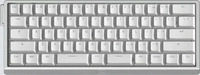 Wooting WK3C-USSP1-TIK-ASV1, Wooting 60HE v2 - US-ANSI - Split - Aluminum - Gaming
