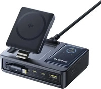 Baseus P10170902123-00, Baseus NOMOS 140W Qi2 5-in-1 Wireless Charging Station with