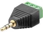 Terminal Block 3-pin > 3.5 mm male (3-pin stereo)