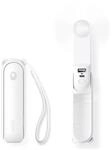 Jisulife Handheld Fan Life8 Mini Portable USB Fan with 2000mAh Power Bank and