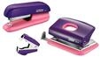 Rapid Mini Heftger&auml;t F5 und Locher Set Violett/Apricot