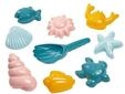 Ecoiffier Shell Sand Molds with Shovel 9 pcs.