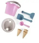 Dantoy Thorbjorn Bucket set w. Ice cream cones - Pink