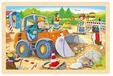 Goki Wooden Jigsaw Puzzle Construction Site 24 pc Holz