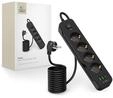 Tech-Protect PCL4X3 Power Strip 4 Sockets 240V + 2xUSB-A + 1xUSB-C 200 cm -...