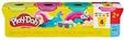 Play-Doh Vibrant 4 Pack Solid 340G