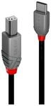 Lindy Anthra Line - USB-C cable - 24 pin USB-C to USB Type B - 2 m