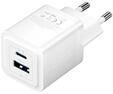 Vention Wall charger FEQW0-EU USB-C + USB- A 30W/30W GaN (white)