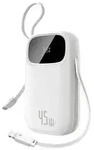 EnerFill FC31 20000mAh 45W Powerbank with Digital Display and 2 Built-in Cables