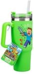 Paladone - Minecraft Green 900ml Insulated Cup and Straw