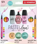 STABILO 201145, STABILO Pastel Love set of 18 ass. pens
