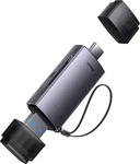 Baseus WKQX060113, Baseus Lite Series SD/TF memory card reader USB + USB-C (gray)