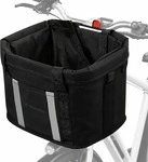 Wozinsky fabric bicycle basket large - black