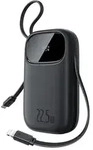 EnerFill FC31 20000mAh 22.5W Powerbank with Digital Display and 2 Built-in Cables