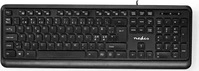 Nedis KBMU200BKND, Nedis - keyboard - QWERTY - Nordic - black - Tastatur - Nordic ISO