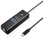 PW3UR25-C3 3-port USB Hub 1x USB-A 3.0 1x USB-C 3.0 1x RJ45 2.5G Ethernet 0.5 m...