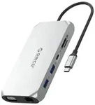 XCR 12in1 USB-C Docking Station USB-Hubs - USB 3.1 - 12 - silber