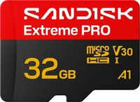 SANDISK SDSQXCO-032G-GS6MA, SANDISK Extreme PRO microSD/SD - 100MB/s - 32GB