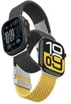 Set of 2 Blend Band for Apple Watch 45/46/49mm - Yellow-Black/Black