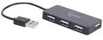 UHB-U2P4-04 - hub - 4 ports USB-Hubs - 4 - Schwarz