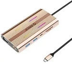 XDR 12in1 RGB USB-C Docking Station USB-A USB-C PD 100W 2x HDMI 4K 60Hz VGA RJ45