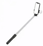 Selfie Stick WR1YXS Telescopic Tripod 0.71m with Round Lamp - Black