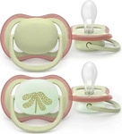 Philips SCF087/18, Philips Avent Pacifier ultra air nighttime 2 pack 6-18 mdr.
