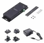 4P Serial to Ethernet Adapter IP LAN to RS232 DB9 Converter - device server -...