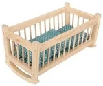 - Wooden Doll Cradle