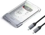TX25C3 2.5" HDD/SSD USB-C 5Gb/s Disk Drive - Transparent