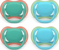 Philips SCF087/24, Philips Avent Pacifier ultra air 4 pack 6-18 mdr. gr&oslash;n/bl&aring;