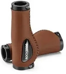 40720001002 leather bicycle grips - brown