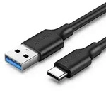 US184 USB-A 3.0 / USB-C 3A cable - 1m - Black
