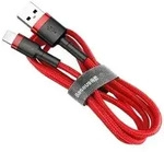 Cafule USB Lightning cable 2.4A 1m (black + red)