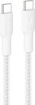 Belkin CAB025HQ2MWH, Belkin USB-C to USB-C 240W 2.0 - Braided PCR - 2m - White