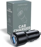 Mobile Origin FRL-CCH60W-01, Mobile Origin Car Charger 60W USB-C and USB-A - CA2