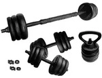 Weight set 20 kg - Black/Black
