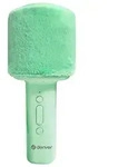 Bluetooth Karaoke Microphone Speaker with fluffy top - Green