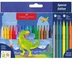 Filzstift Dino 18+6 + Sticker