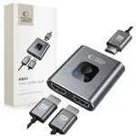 HB07 HUB Adapter 2in1 HDMI 4K 60HZ - Grey USB-Hubs - 3 - Grau