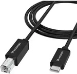 WKDDY2S USB-B - USB-C 2m Cable - Black