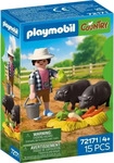 Playmobil 72171, Playmobil - Farmer with Potbellied Pig