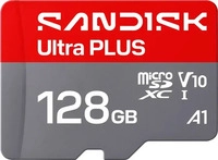 SANDISK SDSQUBQ-128G-GNGMA, SANDISK Ultra PLUS microSD/SD - 200MB/s - 128GB