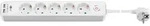 5-way w/switch - 2xUSB ports - Wei&szlig; - 1.5m