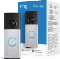 Ring B0F6436L5P, Ring Battery Video Doorbell Plus - Retinal 2K - Nickel Silver
