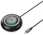 YXR4-C3 RGB USB Hub 4-Port USB-A 3.0 with Audio/Microphone Port 1.8m - Black...