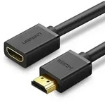 HD107 HDMI (Male) to HDMI (Female) 4K Cable 1m - Black
