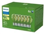 LED-Lampe Ultra Efficient A60 2.3W/827 (40W) Clear 6-pack E27