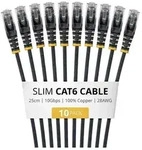 Startech patch cable - 25 cm - black - Schwarz