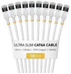 Startech patch cable - 30 cm - white - Wei&szlig;